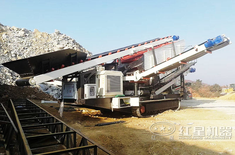 振動(dòng)篩履帶移動(dòng)式破碎機(jī):篩分激振力強(qiáng) 振動(dòng)篩履帶移動(dòng)式破碎機(jī):篩分激振力強(qiáng)